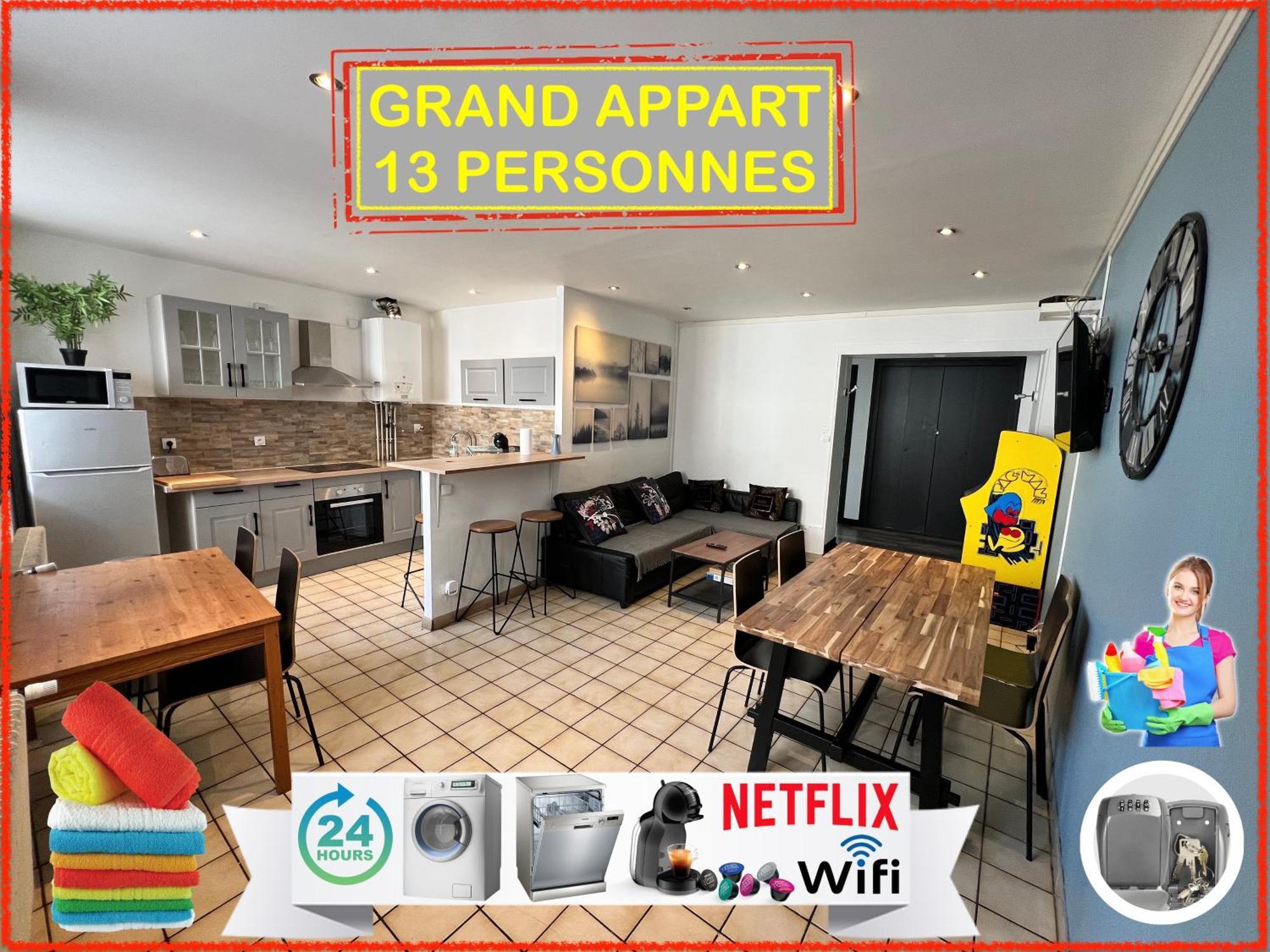 09 Chic & Cosy Grand Appart 4 Pieces 75M2 Hypercentre Wifi Smart Tv Netflix Saint-Etienne  Exteriör bild
